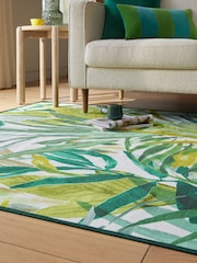 Tapis feuille de palmier lavable - Image 3 of 7
