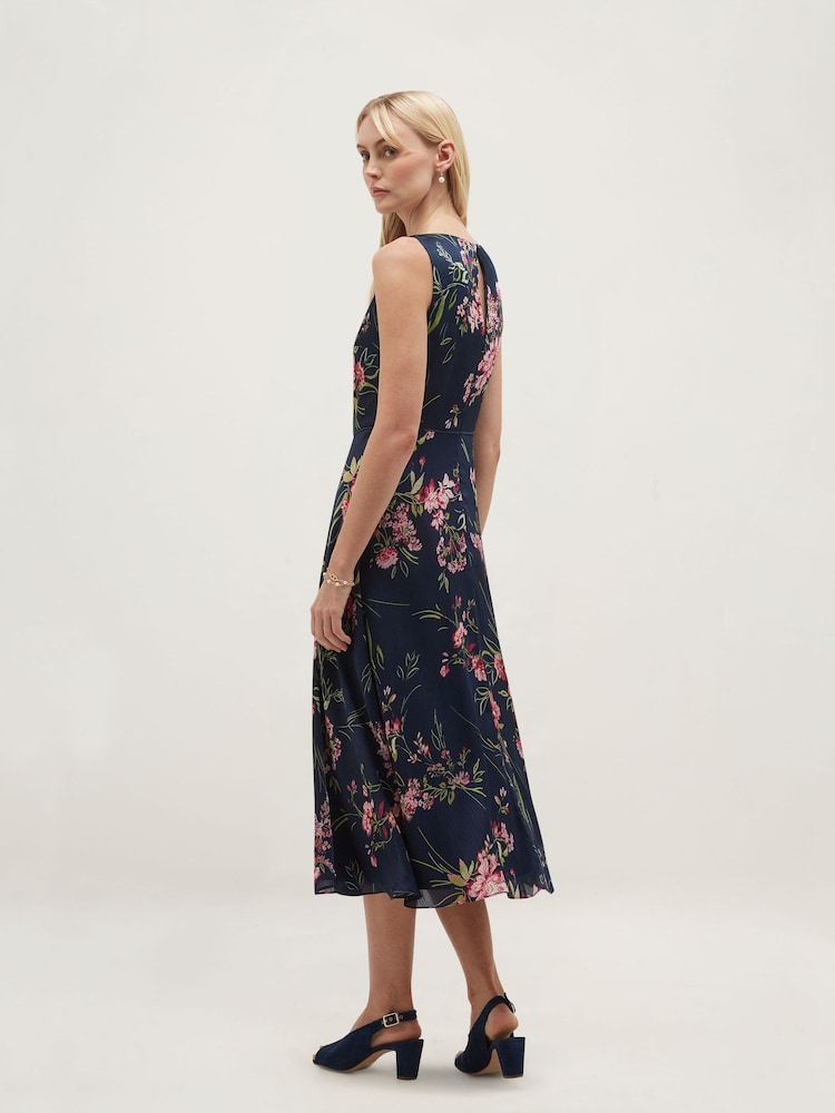Hobbs Blue Petite Carly Dress - Image 2 of 4