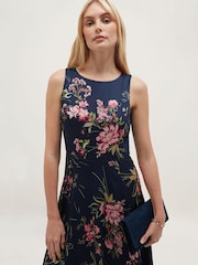 Hobbs Blue Petite Carly Dress - Image 3 of 4