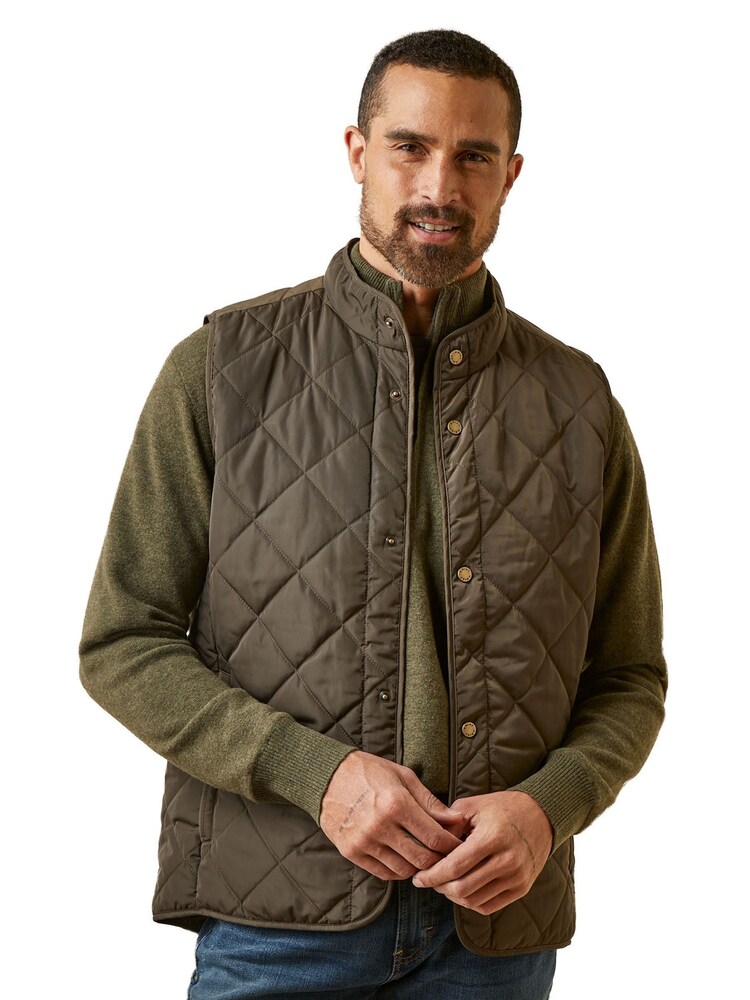Ariat Green Woodside Vest - Image 1 of 4