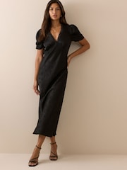 Nobodys Child Black Nicolette Midi Dress - Image 2 of 6