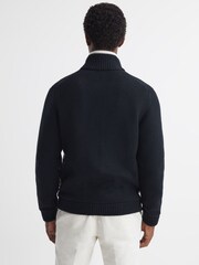 Reiss Multi Holden Fairisle Pattern Knitted Zip-Through Cardigan - Image 5 of 6
