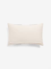 Black/White Stripe 50 x 30cm Linford Velvet Cushion - Image 5 of 5