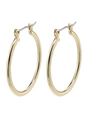 PILGRIM Gold Plated Layla Large Hoop Earrings 38mm - Image 1 of 4