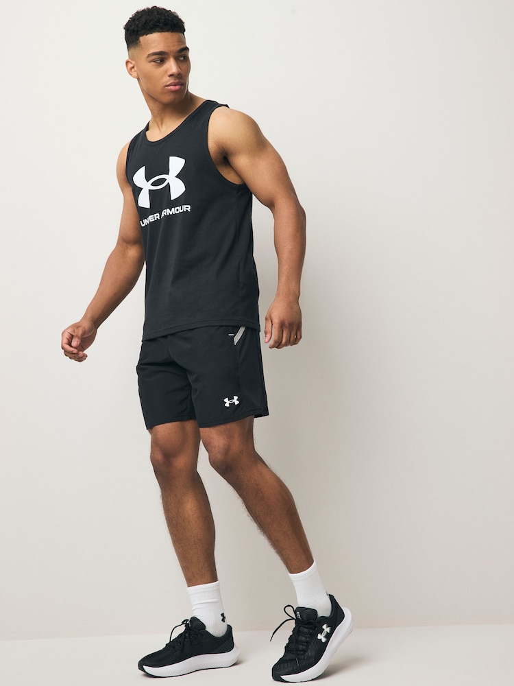 Under Armour Black/White Sportstyle Logo Vest - Image 2 of 5