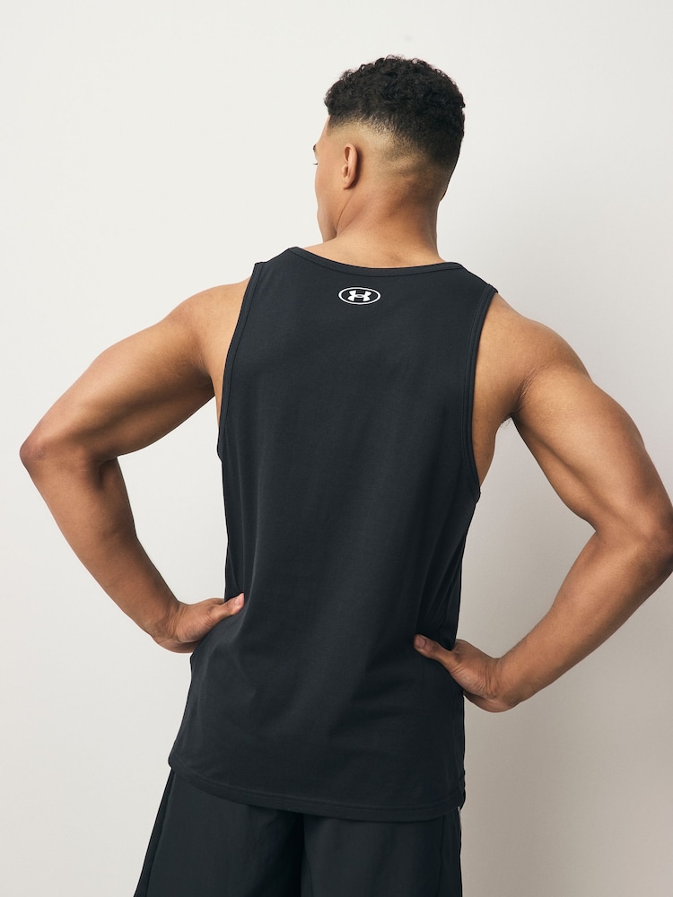 Under Armour Black/White Sportstyle Logo Vest - Image 3 of 5