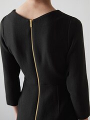 LK Bennett Alexis Wool Crepe Shift Dress - Image 3 of 4