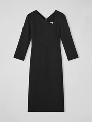 LK Bennett Alexis Wool Crepe Shift Dress - Image 4 of 4