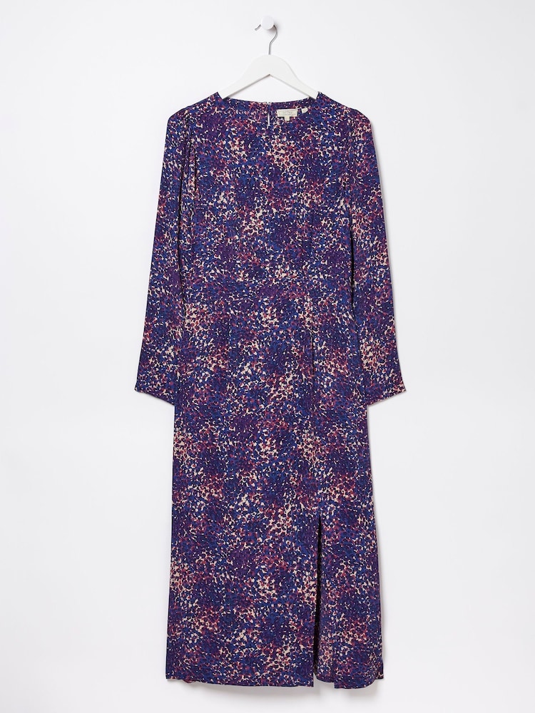 FatFace Blue Haldon Layered Spot Midi Dress - Image 5 of 5 FatFace Blue Haldon Layered Spot Midi Dress - Image 5 of 5