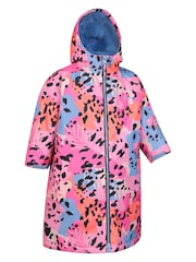 Pink - Mountain Warehouse Kids Tidal Printed Waterproof Changing Robe - Bild 2 von 4