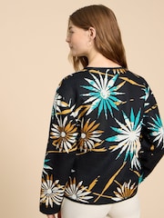 White Stuff Black Reversible Adele 100% Linen Jacket - Image 2 of 7