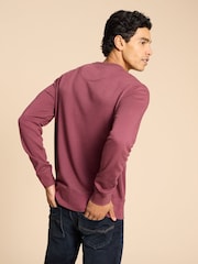 White Stuff Purple 100% Cotton Crew Neck Sweater - Image 2 of 7