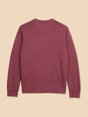 White Stuff Purple 100% Cotton Crew Neck Sweater - Image 6 of 7