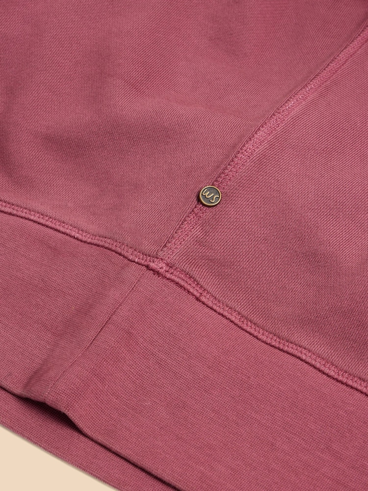 White Stuff Purple 100% Cotton Crew Neck Sweater - Image 7 of 7