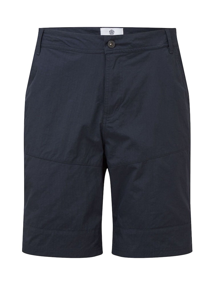 Tog 24 Navy Blue Rowland Tech Long Walking 100% Cotton Shorts - Image 3 of 3