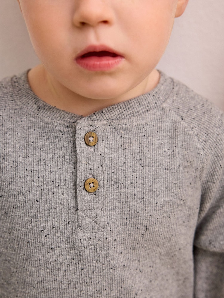 Neutral/Blue/Grey 3 Pack Relaxed Fit Pyjamas (9mths-8yrs) - Image 4 of 11