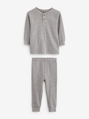 Neutral/Blue/Grey 3 Pack Relaxed Fit Pyjamas (9mths-8yrs) - Image 8 of 11