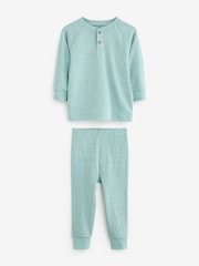 Neutral/Blue/Grey 3 Pack Relaxed Fit Pyjamas (9mths-8yrs) - Image 9 of 11