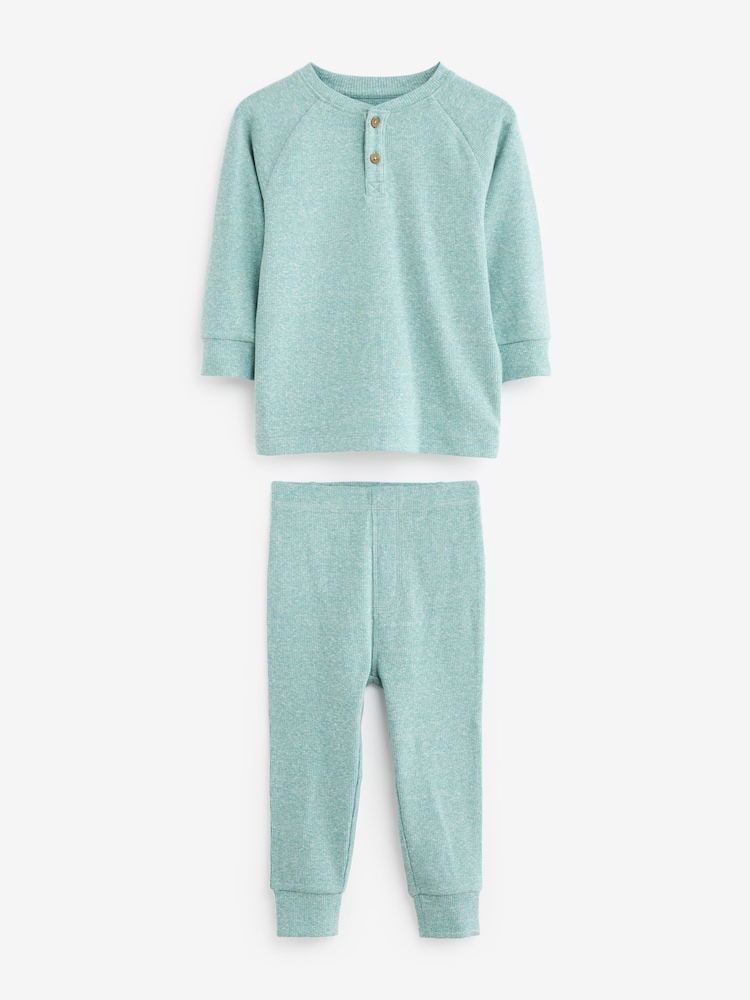 Neutral/Blue/Grey 3 Pack Relaxed Fit Pyjamas (9mths-8yrs) - Image 9 of 11