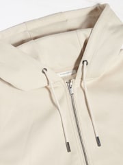 Peckham Rye Natural Full Zip Hooded Jacket - Image 11 of 11
