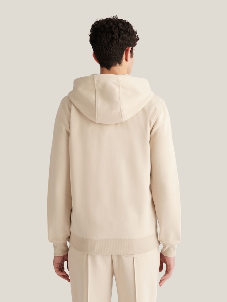 Peckham Rye Natural Full Zip Hooded Jacket - Image 2 of 11 Peckham Rye Natural Full Zip Hooded Jacket - Image 2 of 11