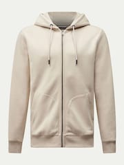Peckham Rye Natural Full Zip Hooded Jacket - Image 7 of 11