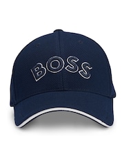 modra - Boss Kapa z izvezenim logotipom 3D - Slika 3 iz 5