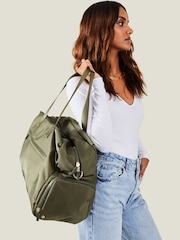 Accessorize Green Large Weekender Bag - Image 1 of 4