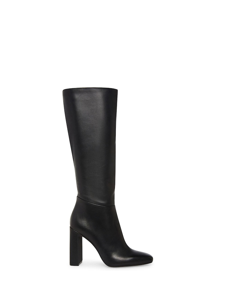 Steve Madden Ally Kniehohe Stiefel in Kroko-Optik, Schwarz - Bild 1 von 7