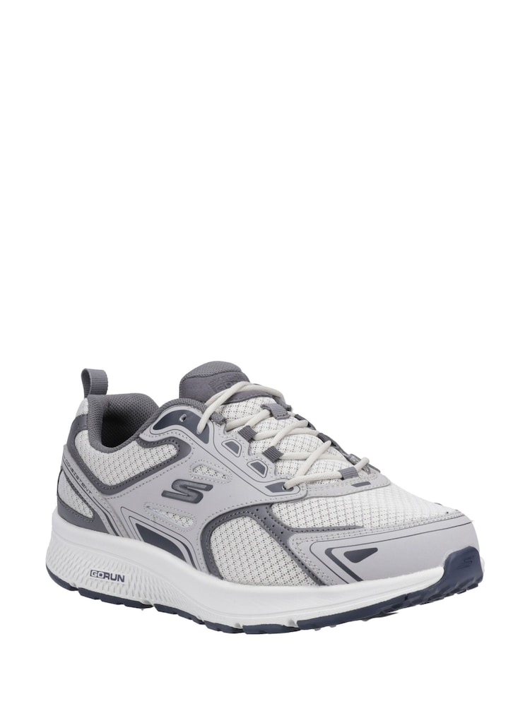 Skechers Grey Go Run Consistent Wide Sports Shoes - Image 2 of 4