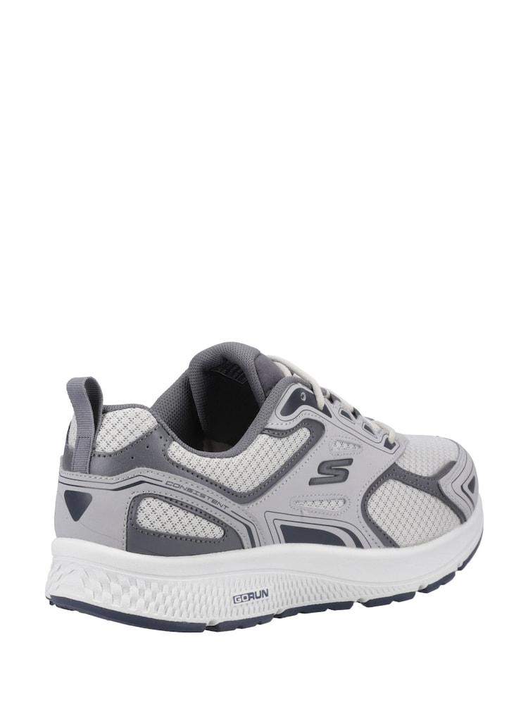 Skechers Grey Go Run Consistent Wide Sports Shoes - Image 3 of 4