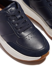 FitFlop F-Mode Leather Suede Flatform Trainers - Image 4 of 4