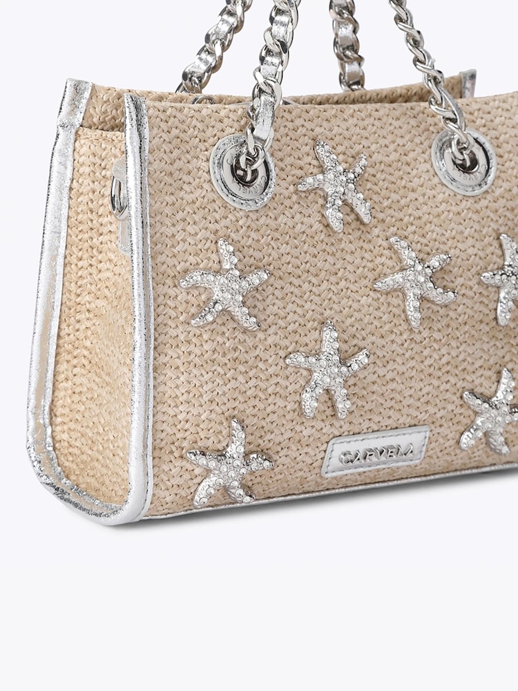 Carvela Silver Marina Starfish Micro Bag - Image 5 of 5 Carvela Silver Marina Starfish Micro Bag - Image 5 of 5