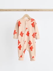Green/Yellow/Lilac Baby 100% Cotton Sleepsuits 3 Pack (0mths-3yrs) - Image 4 of 10