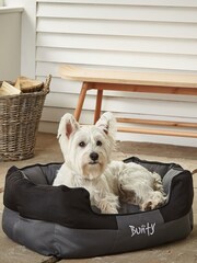 Bunty Black Anchor Waterproof Dog Bed - Image 1 of 4