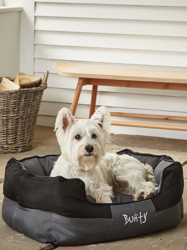 Bunty Black Anchor Waterproof Dog Bed - Image 1 of 4
