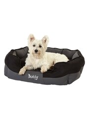 Bunty Black Anchor Waterproof Dog Bed - Image 2 of 4
