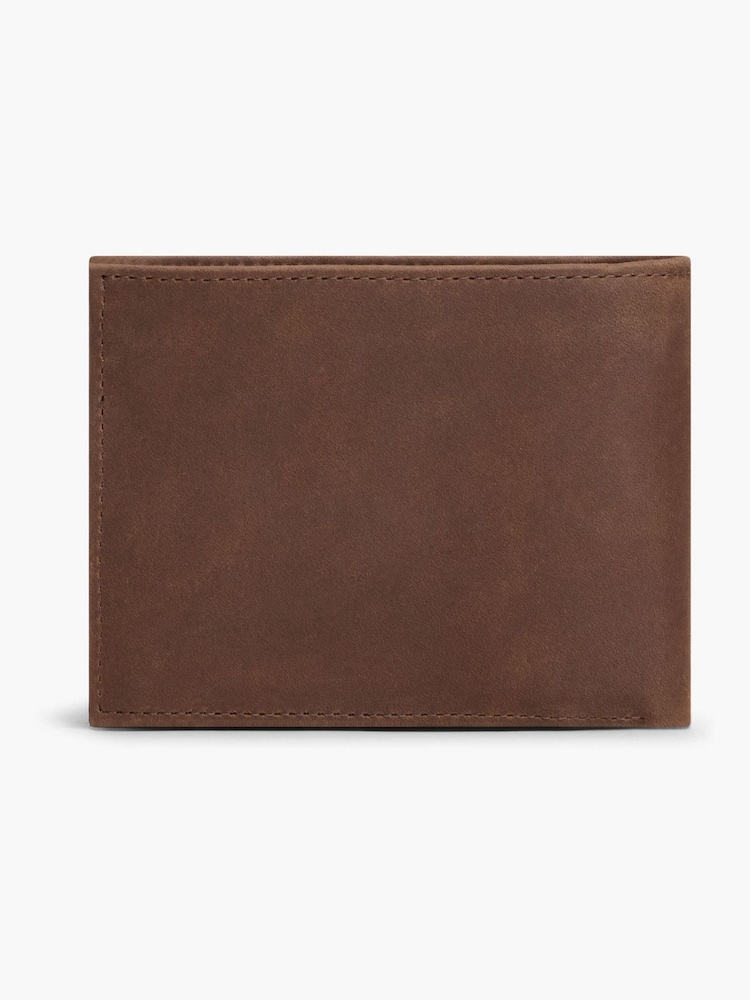 Tommy Hilfiger Brown Leather Flap Wallet - Image 2 of 3