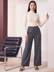 Roman Grey Check Pull on Trousers - Image 2 of 4