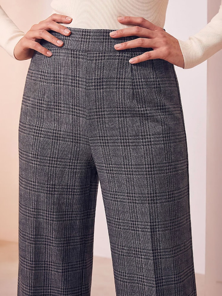Roman Grey Check Pull on Trousers - Image 4 of 4