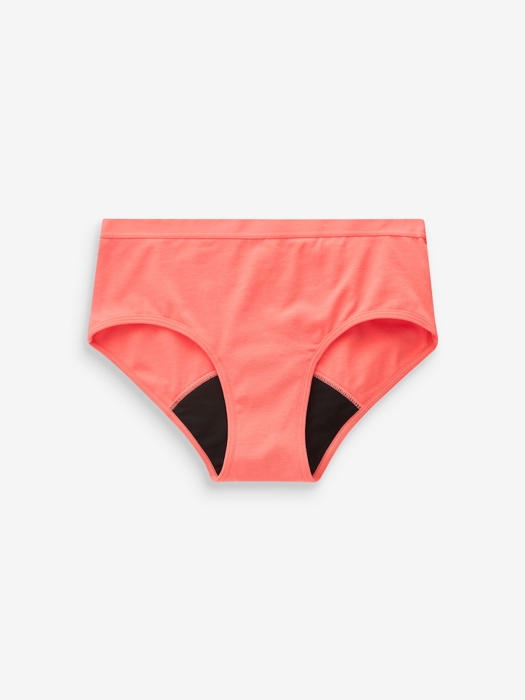 Pink/Orange Teen Light Flow Period Pants 2 Pack (7-16yrs) - Image 4 of 6