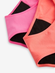 Pink/Orange Teen Light Flow Period Pants 2 Pack (7-16yrs) - Image 6 of 6