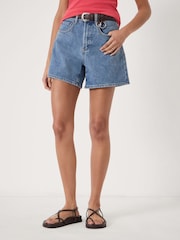 Hush Blue Essential Denim Stretch Shorts - Image 1 of 3
