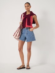 Hush Blue Essential Denim Stretch Shorts - Image 2 of 3