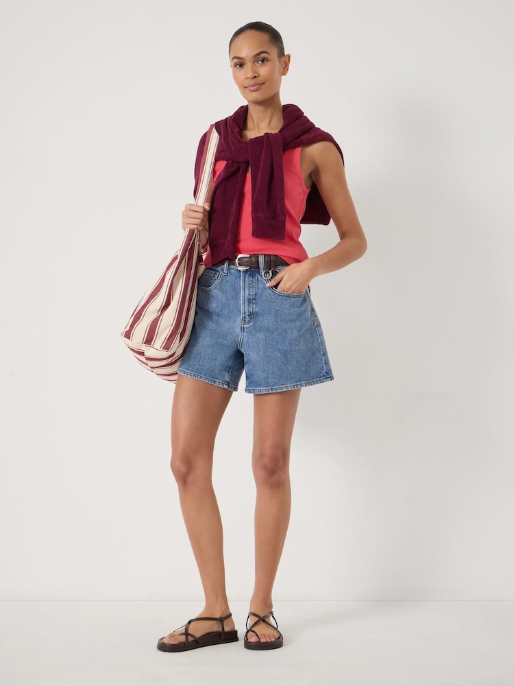 Hush Blue Essential Denim Stretch Shorts - Image 2 of 3