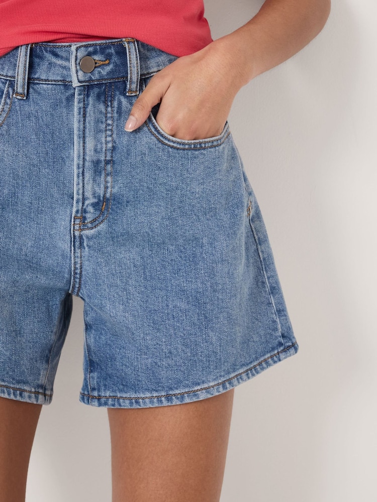 Hush Blue Essential Denim Stretch Shorts - Image 3 of 3