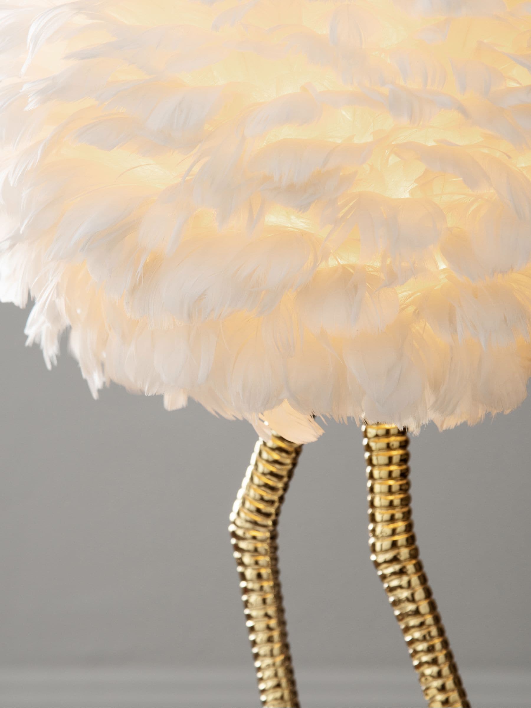 Lipsy feather table lamp top