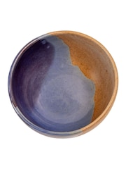 Curateology Blue Set of 4 Tavora Salt Glazed Cereal Bowls - Image 4 of 5