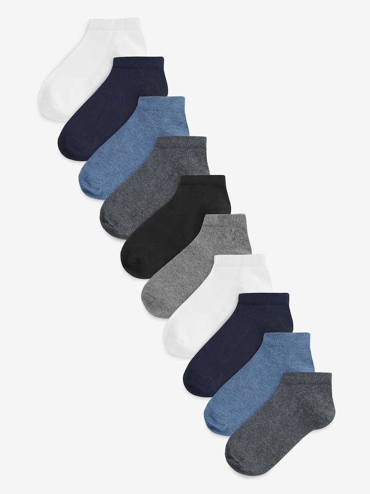 Multi 10 Pack Trainer Socks - Image 1 of 12