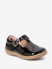 Черная лакированная кожа - First Walker T-Bar Touch fastening Shoes - Изображение 2 из 4